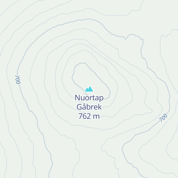 Map of Nuortap Gåbrek