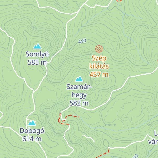 Map of Szamár-hegy