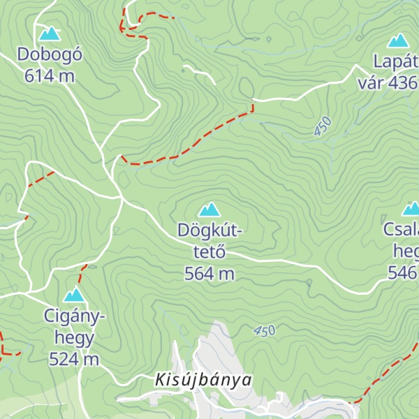 Map of Dögkút-tető