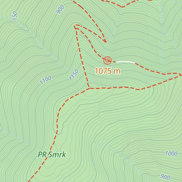 Map of Smrk