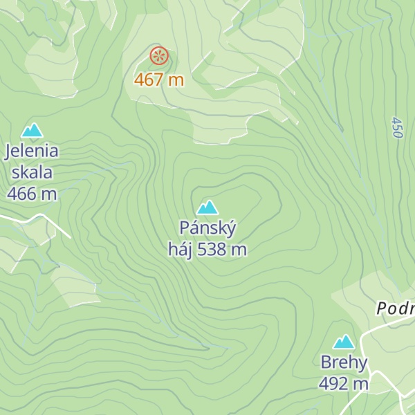 Map of Pánský háj