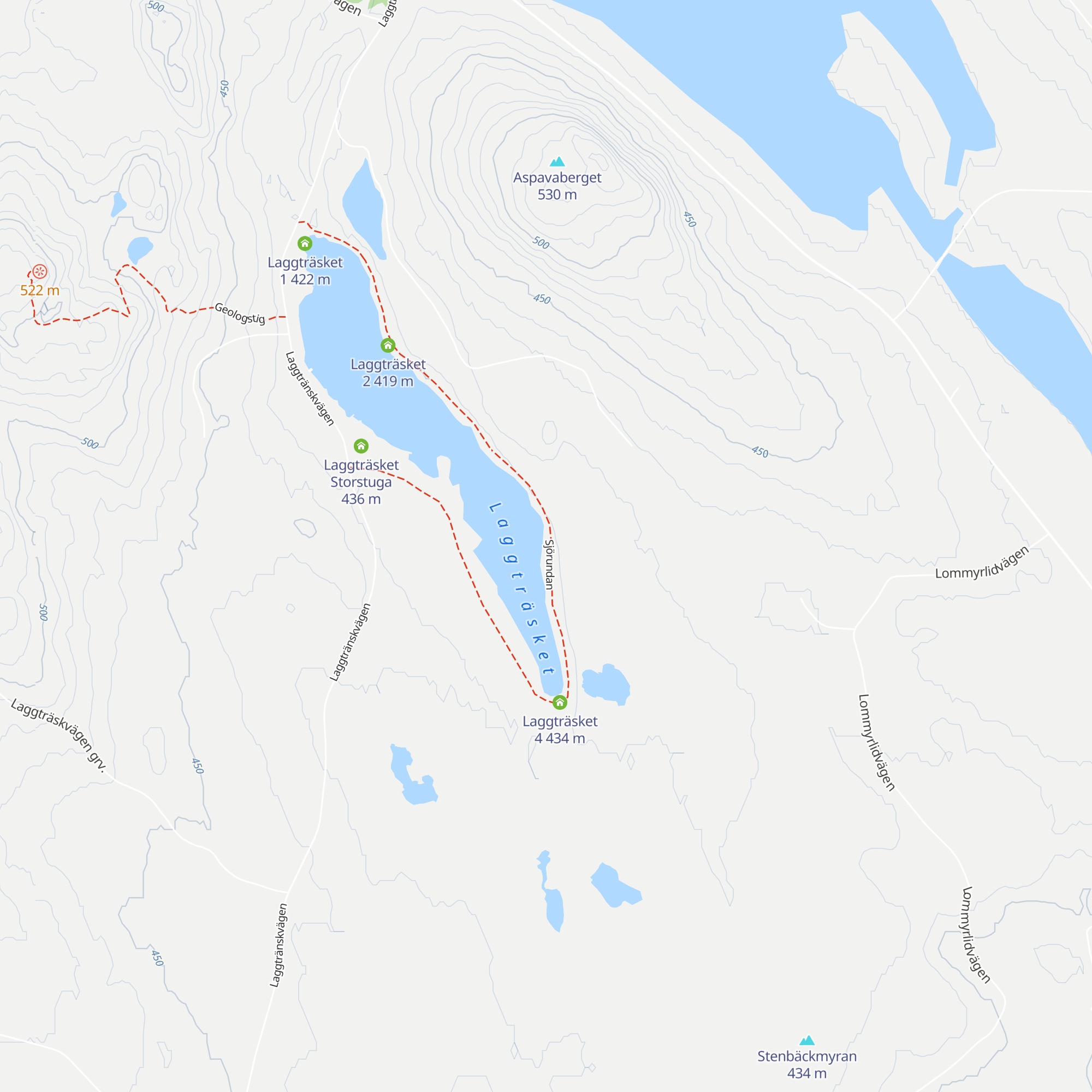 Laggträsket 3 map