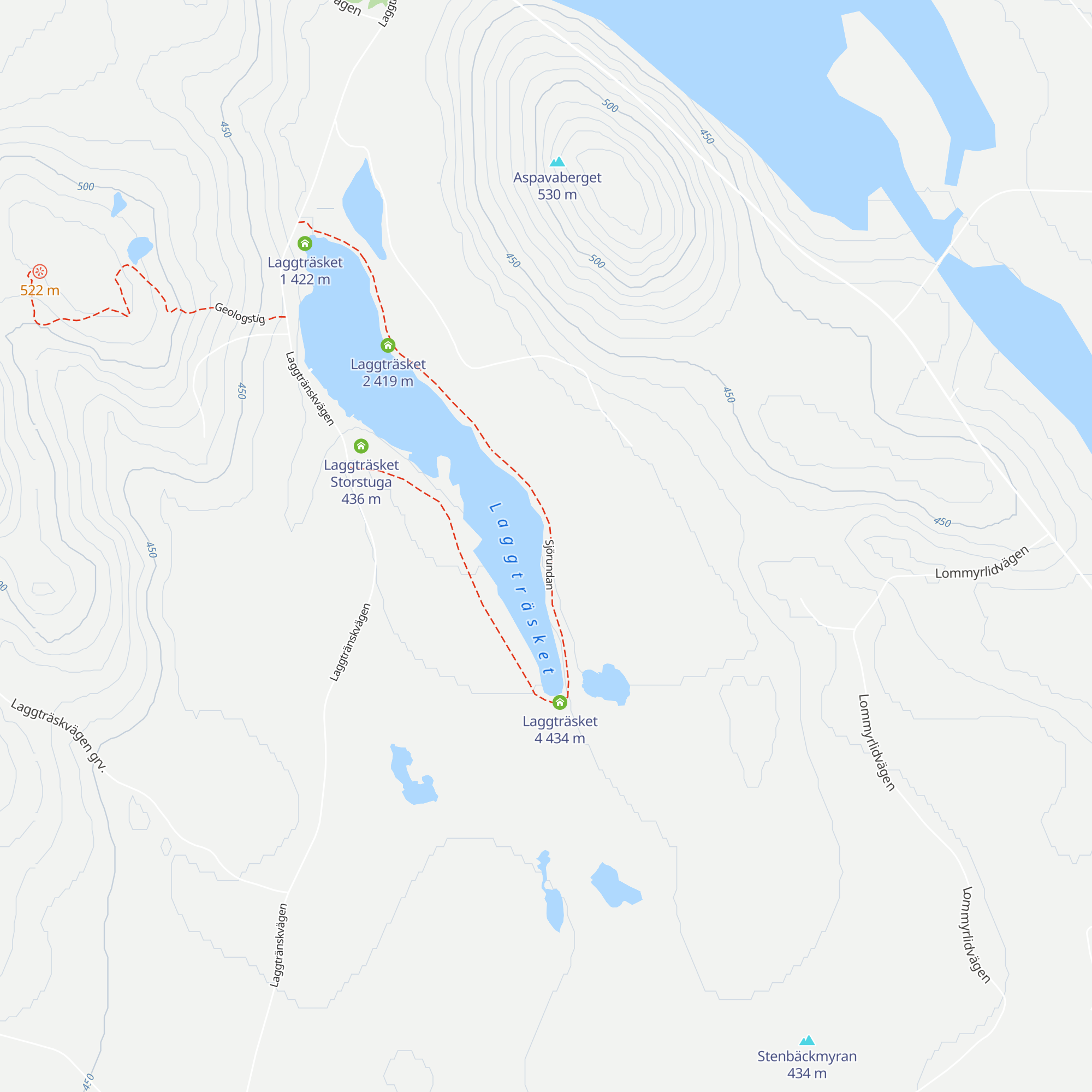 Laggträsket 3 map