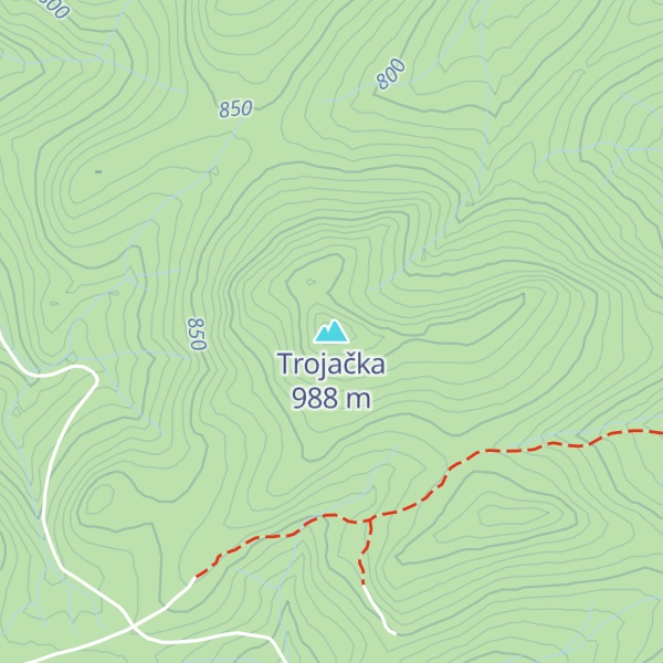 Map of Trojačka