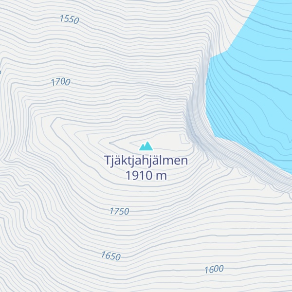 Map of Tjäktjahjälmen