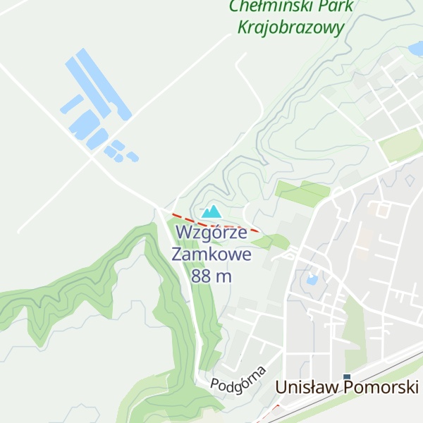 Map of Wzgórze Zamkowe
