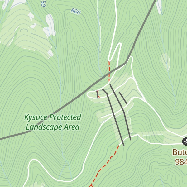 Map of Chata Bačkárka