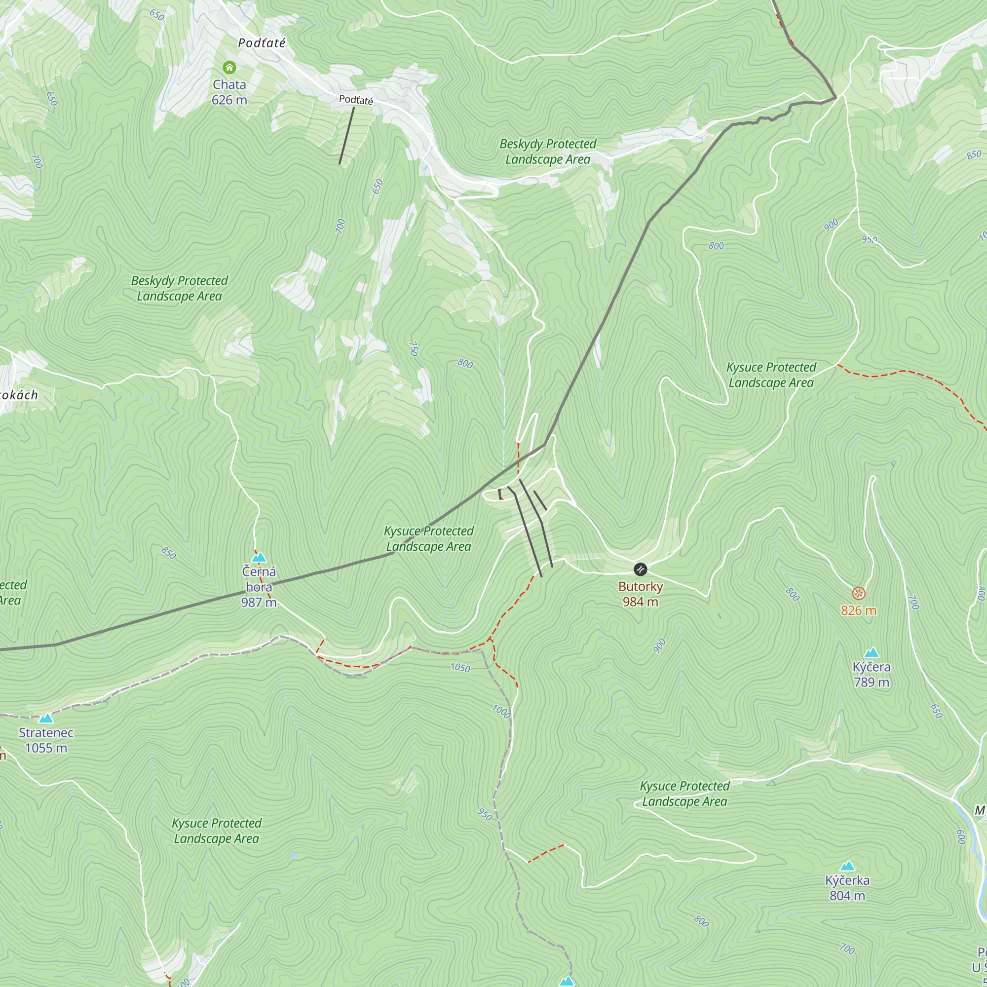 Chata Bačkárka map