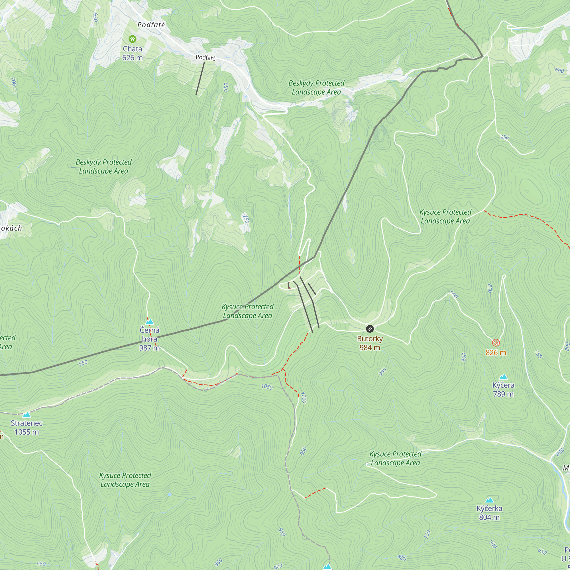 Chata Bačkárka map