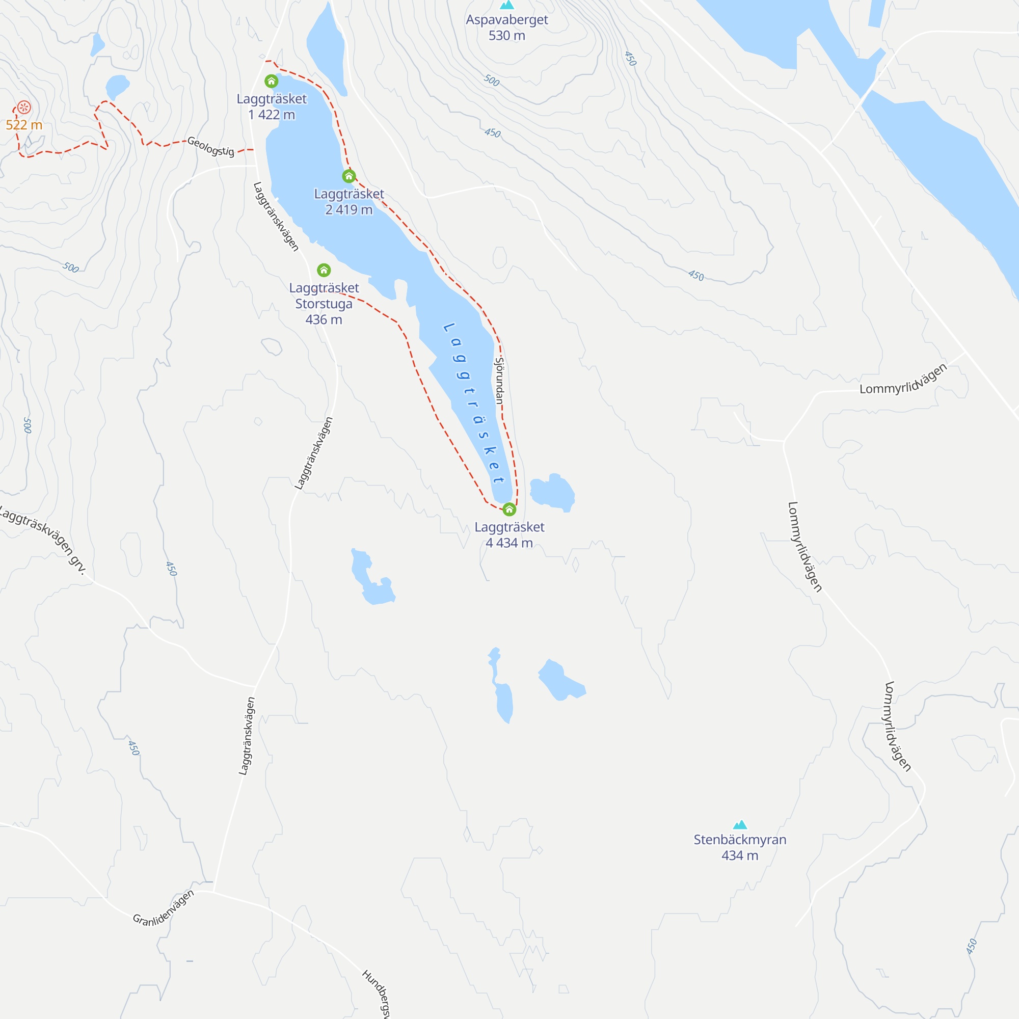 Laggträsket 4 map