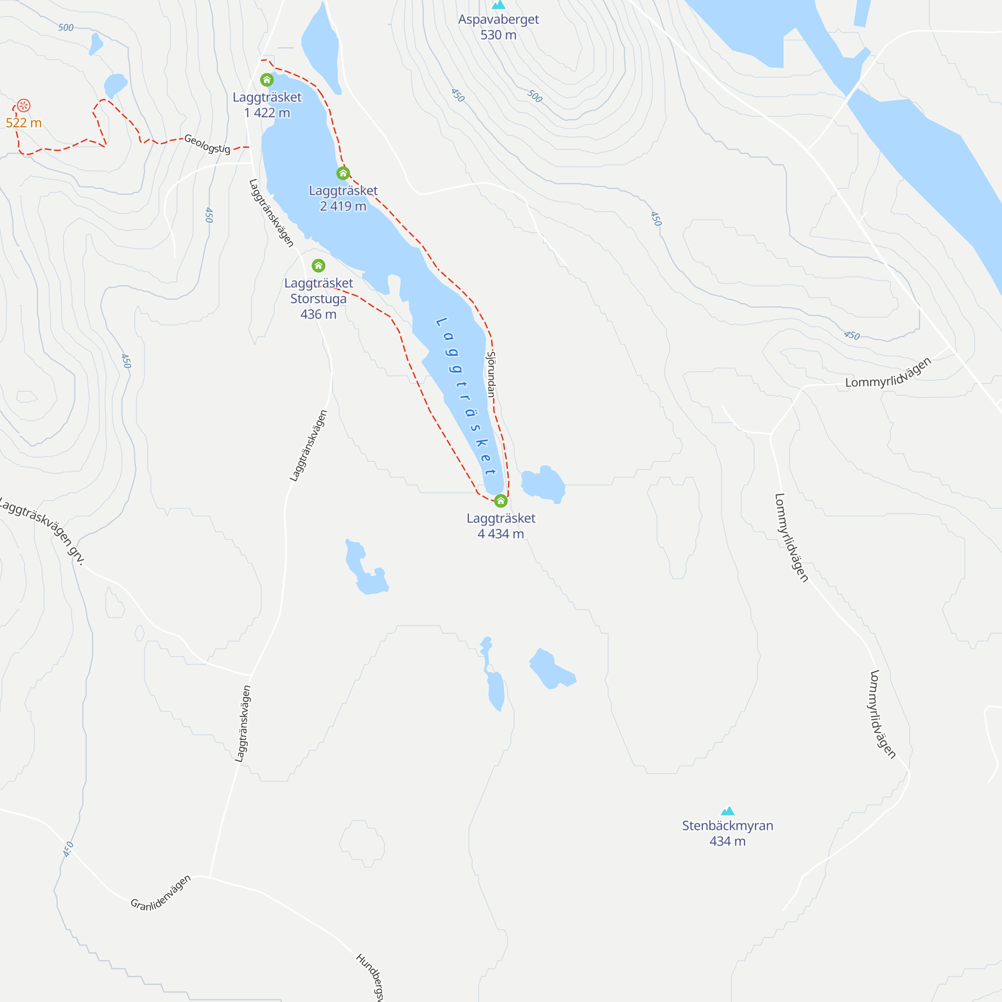 Laggträsket 4 map