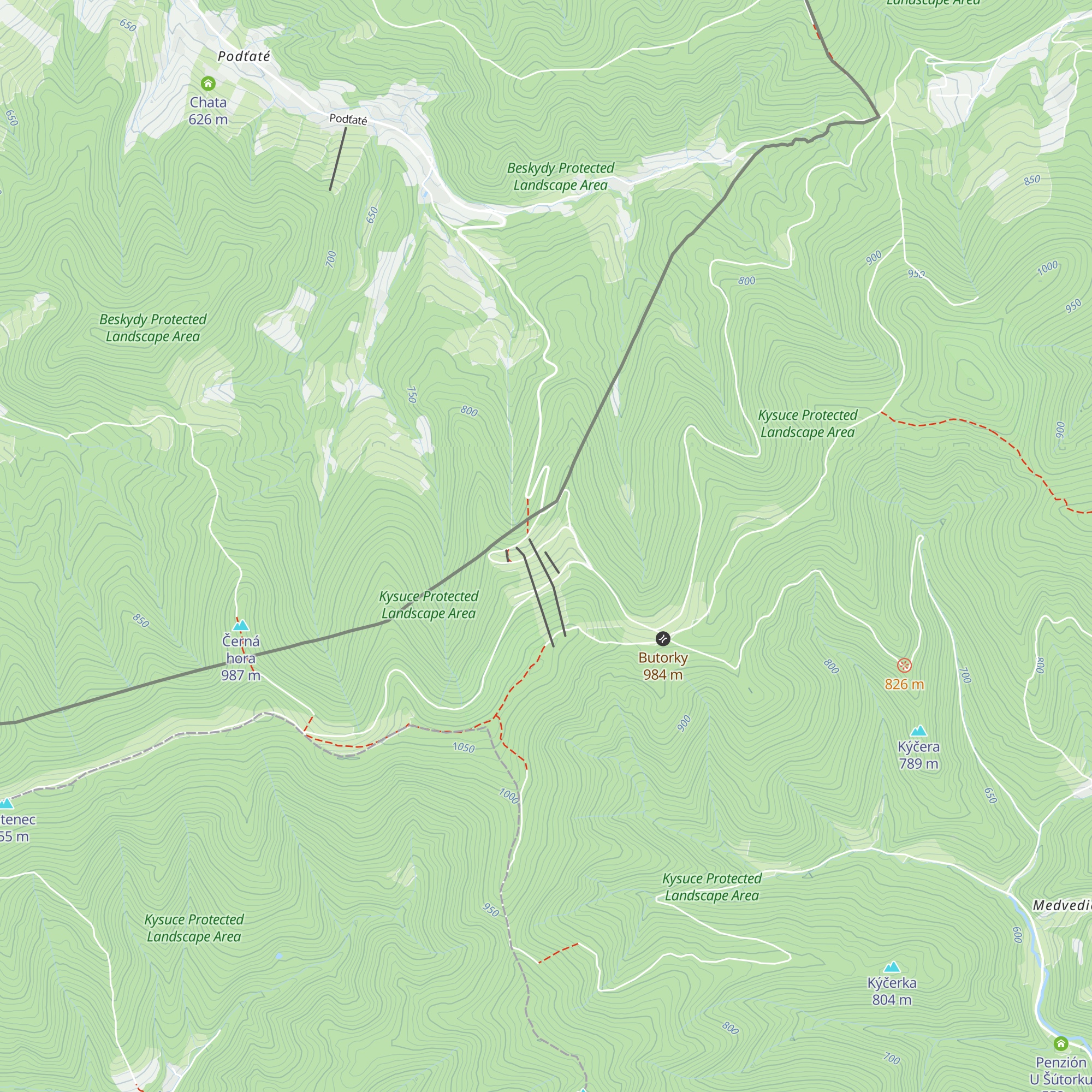 Horský hotel Hájenka map