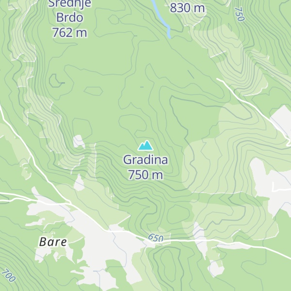 Map of Gradina