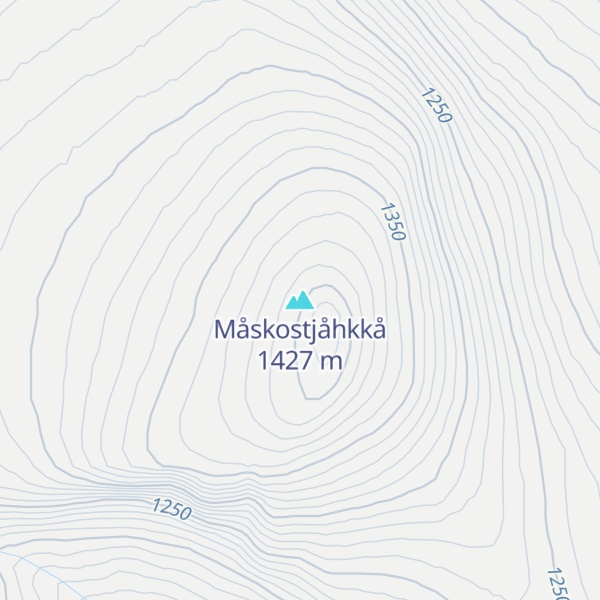 Map of Måskostjåhkkå