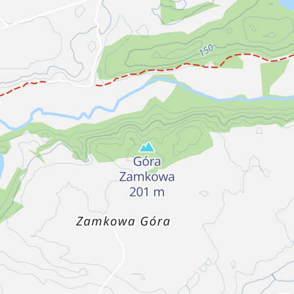 Map of Góra Zamkowa