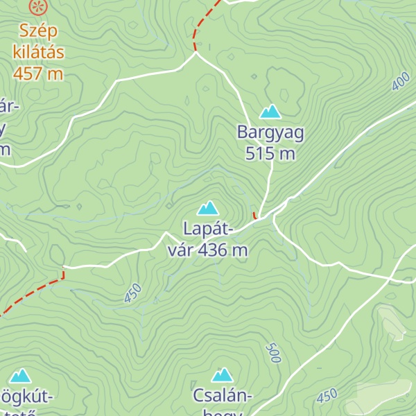 Map of Lapát-vár