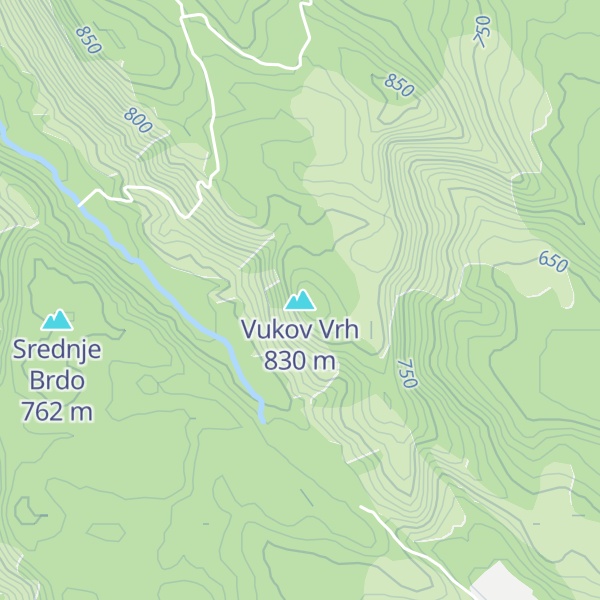 Map of Vukov Vrh
