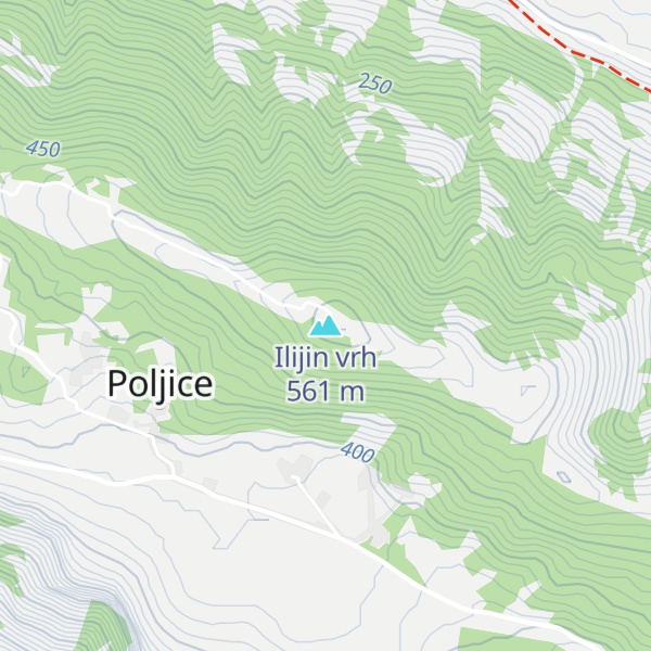 Map of Ilijin vrh