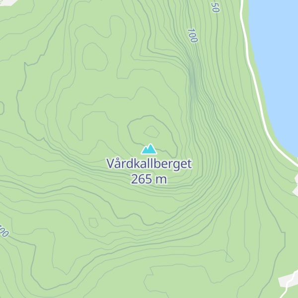 Map of Vårdkallberget