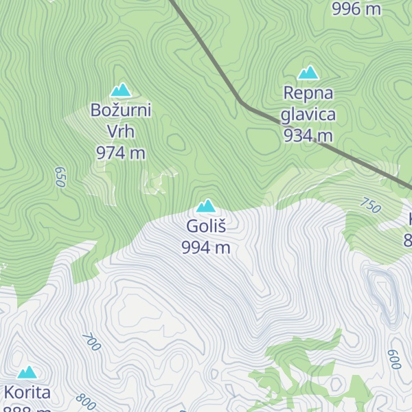 Map of Goliš