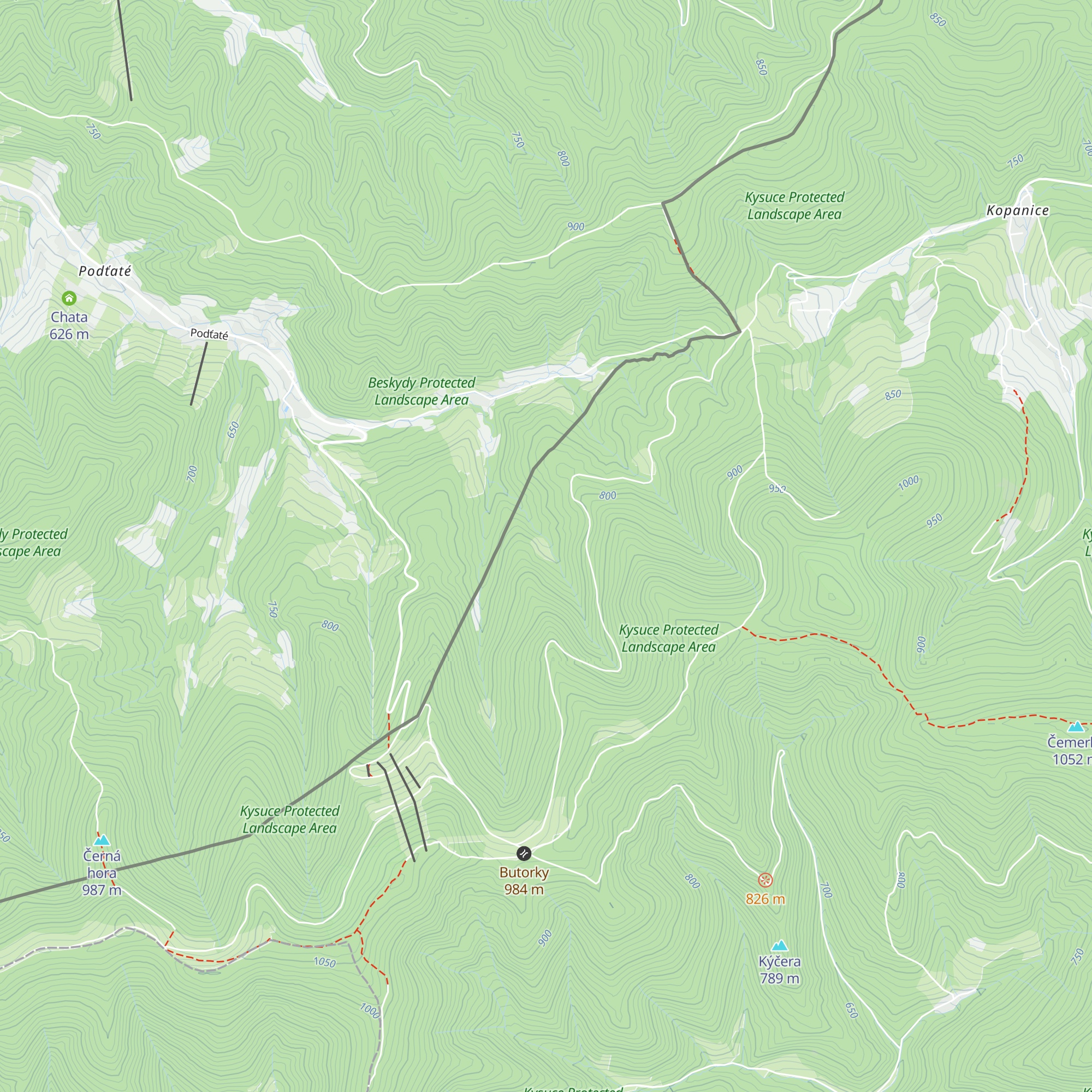 Kasárne map