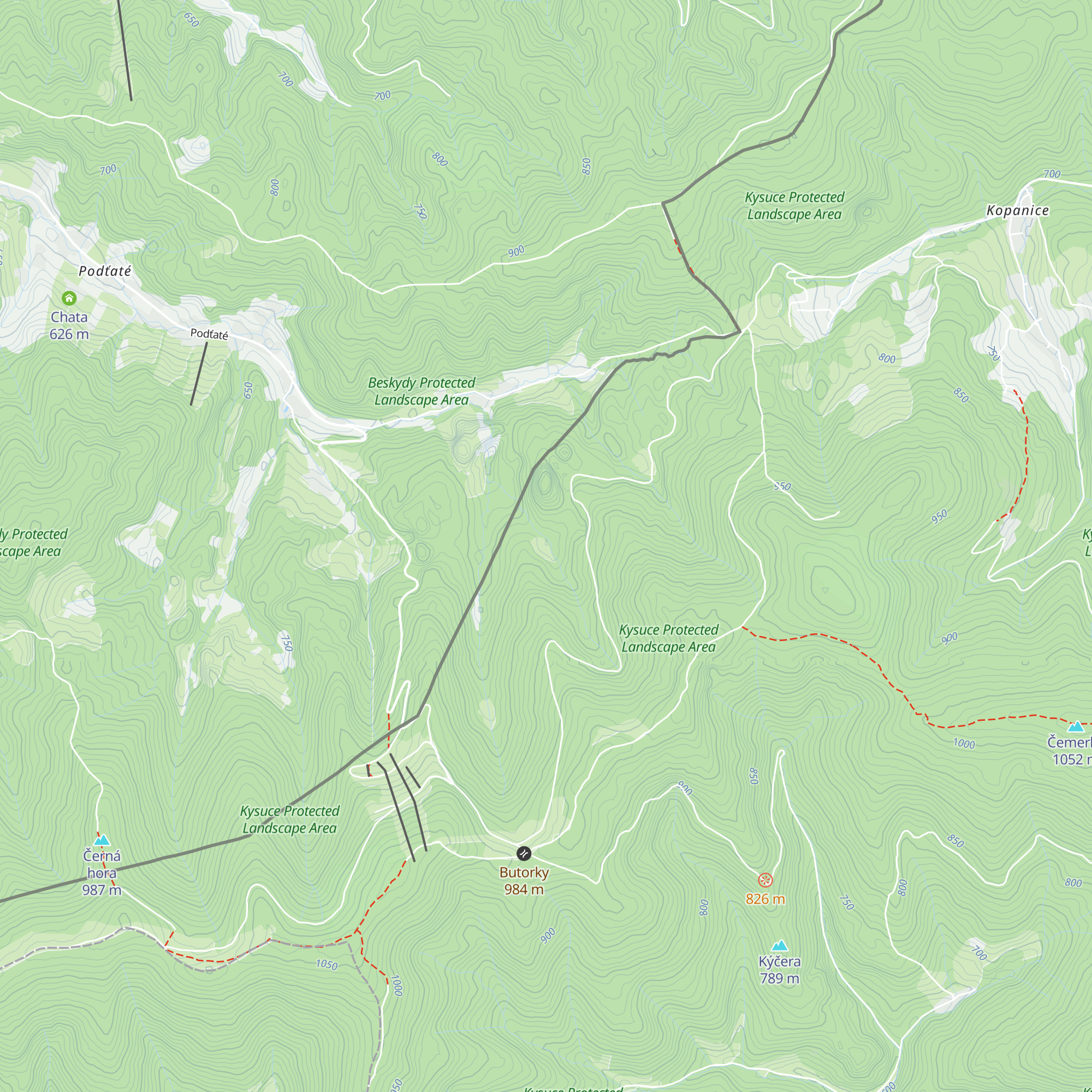 Kasárne map