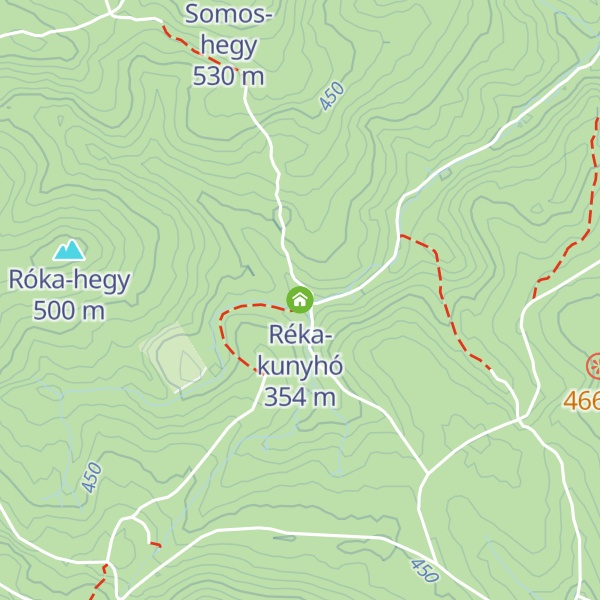 Map of Réka-kunyhó