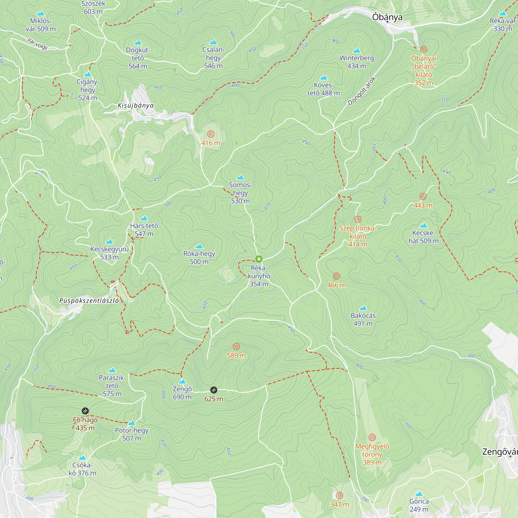 Réka-kunyhó map