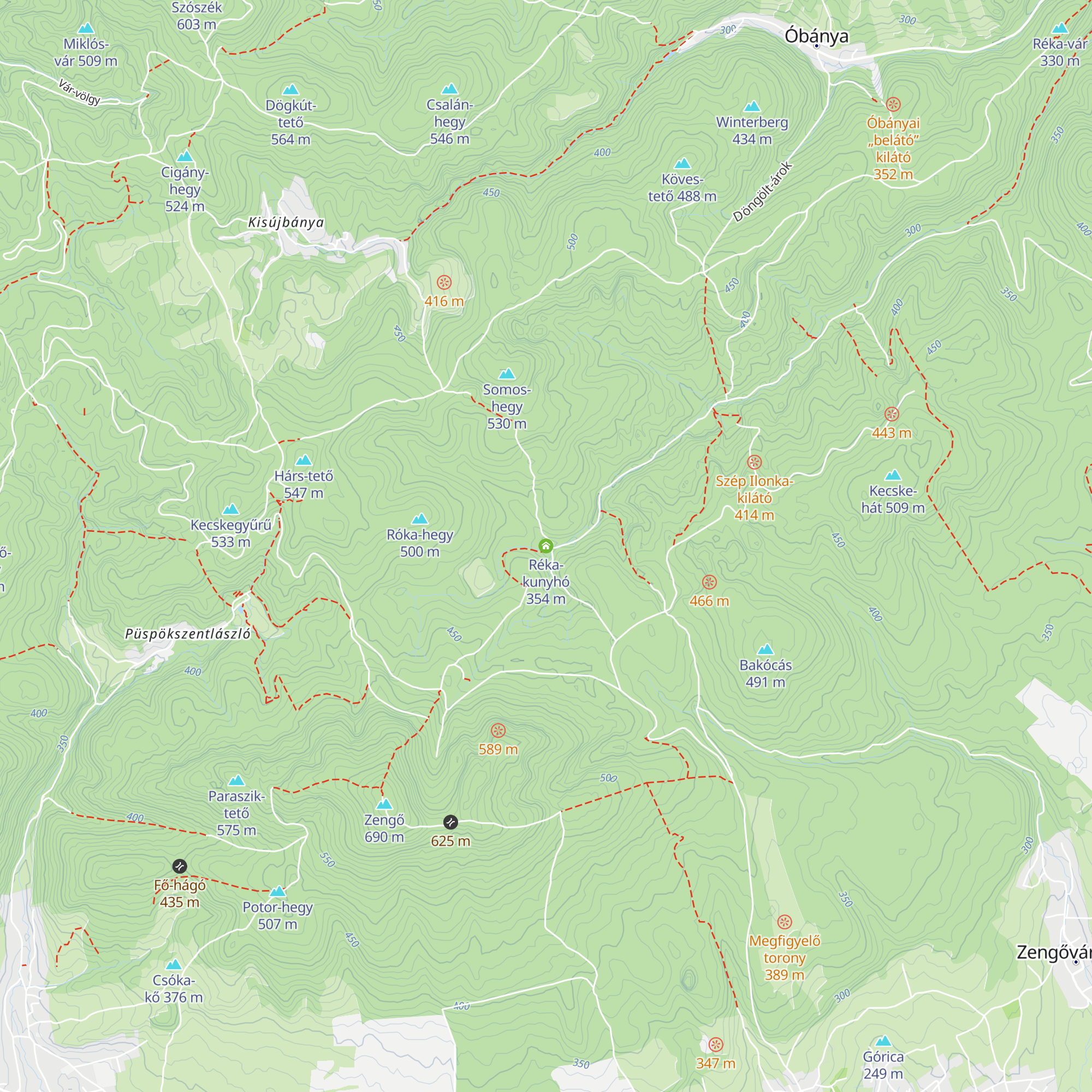 Réka-kunyhó map