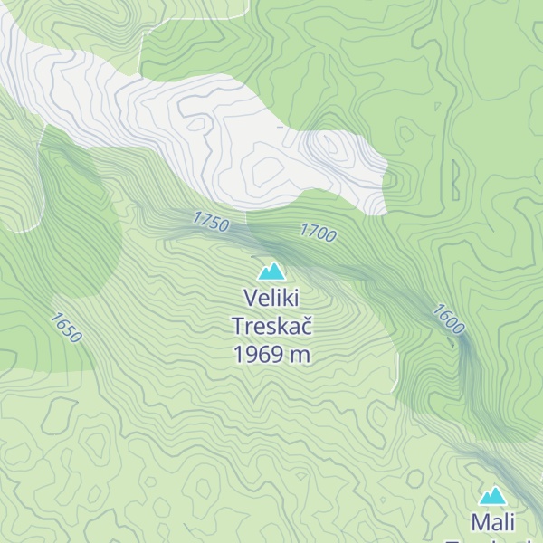 Map of Veliki Treskač
