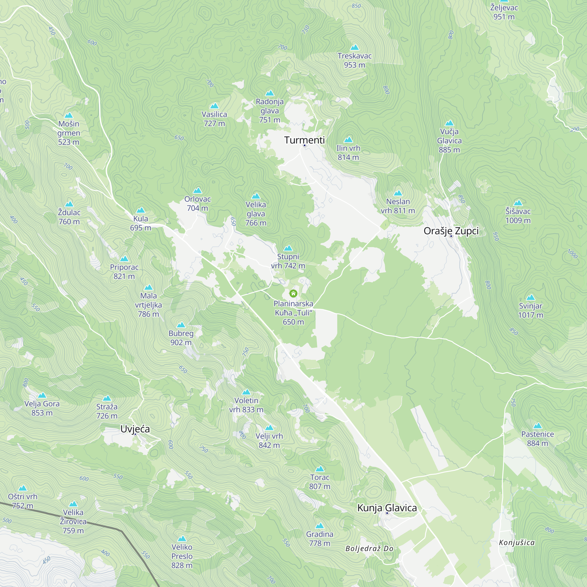 Planinarska Kuћa „Tuli“ map