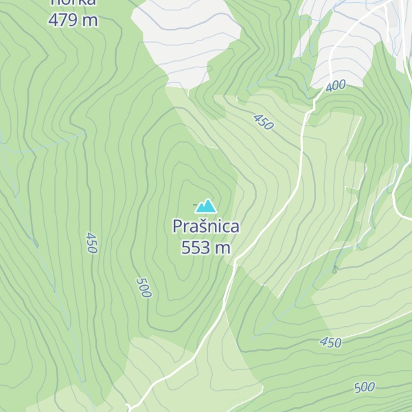 Map of Prašnica