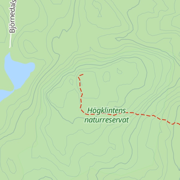 Map of Högklinten