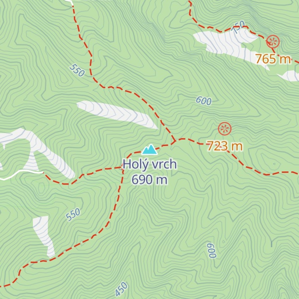 Map of Holý vrch