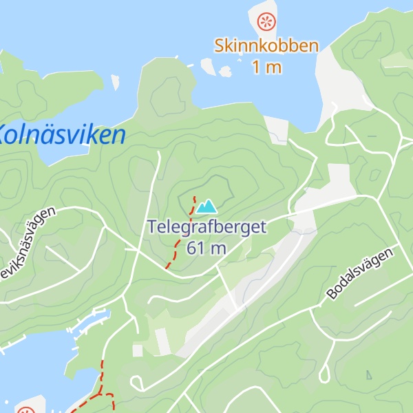 Map of Telegrafberget