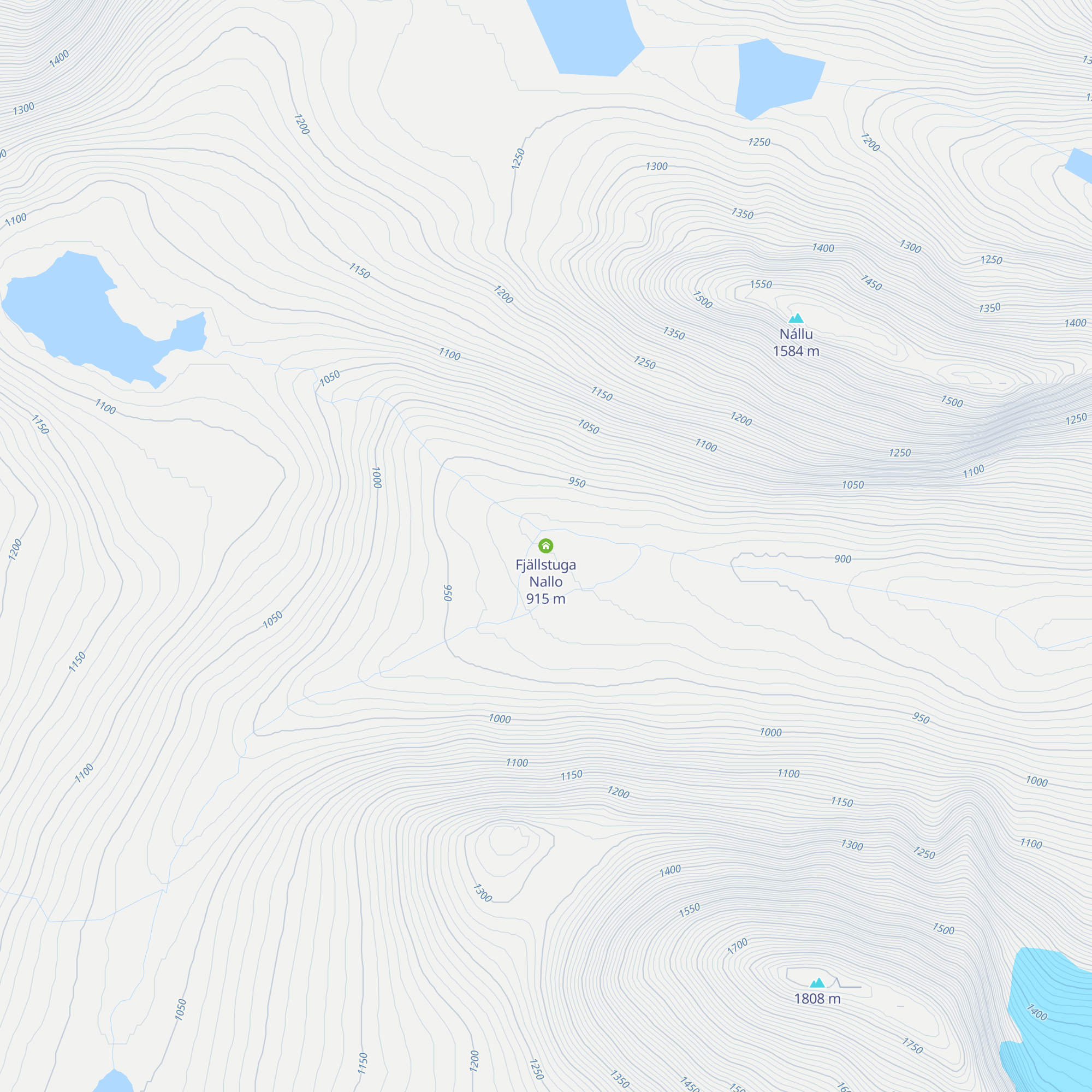 Fjällstuga Nallo map