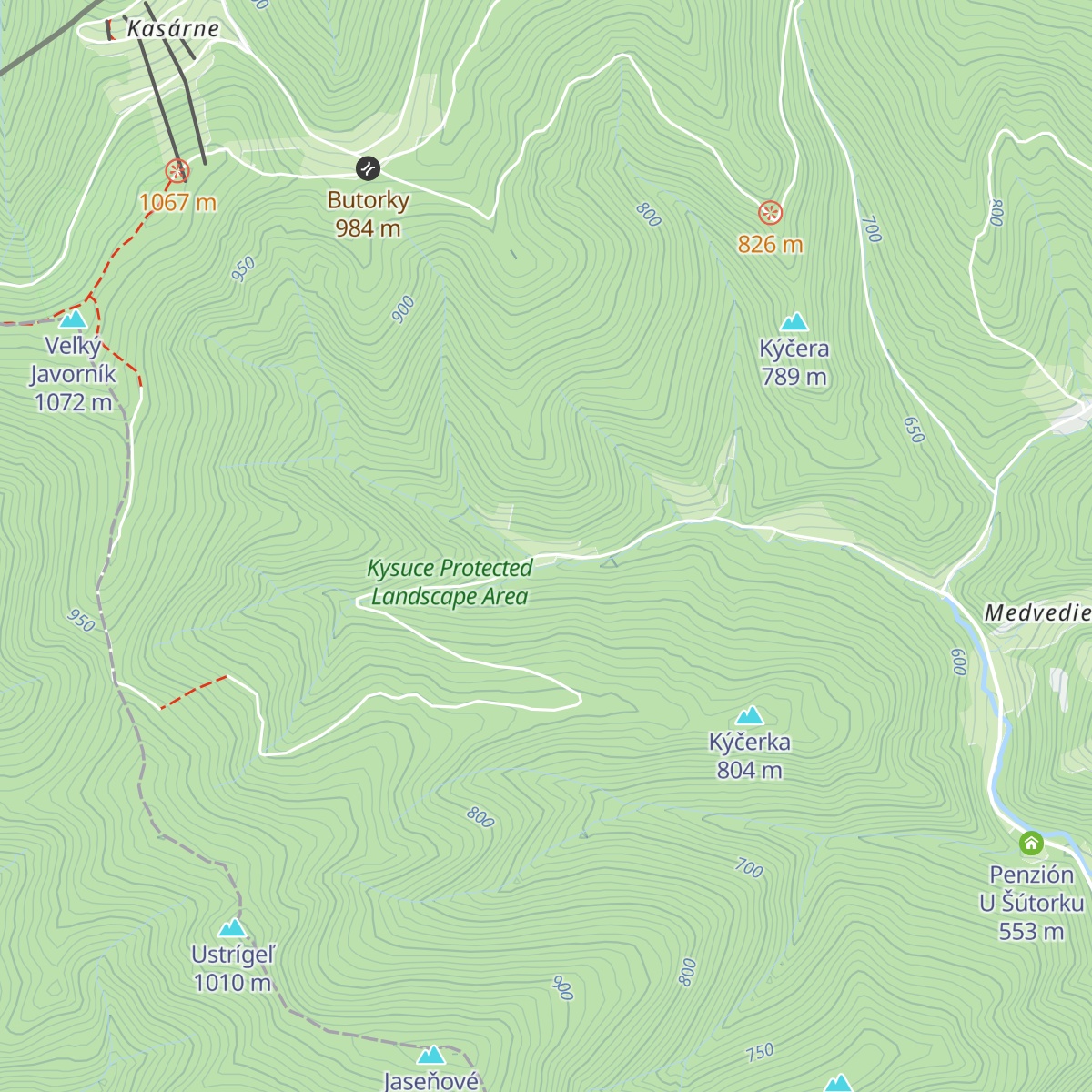 Chata Bariny map