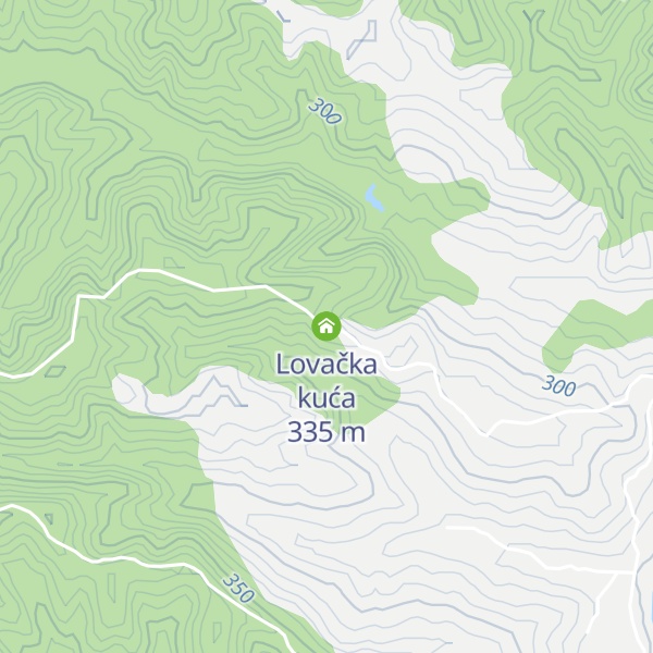 Map of Lovačka kuća