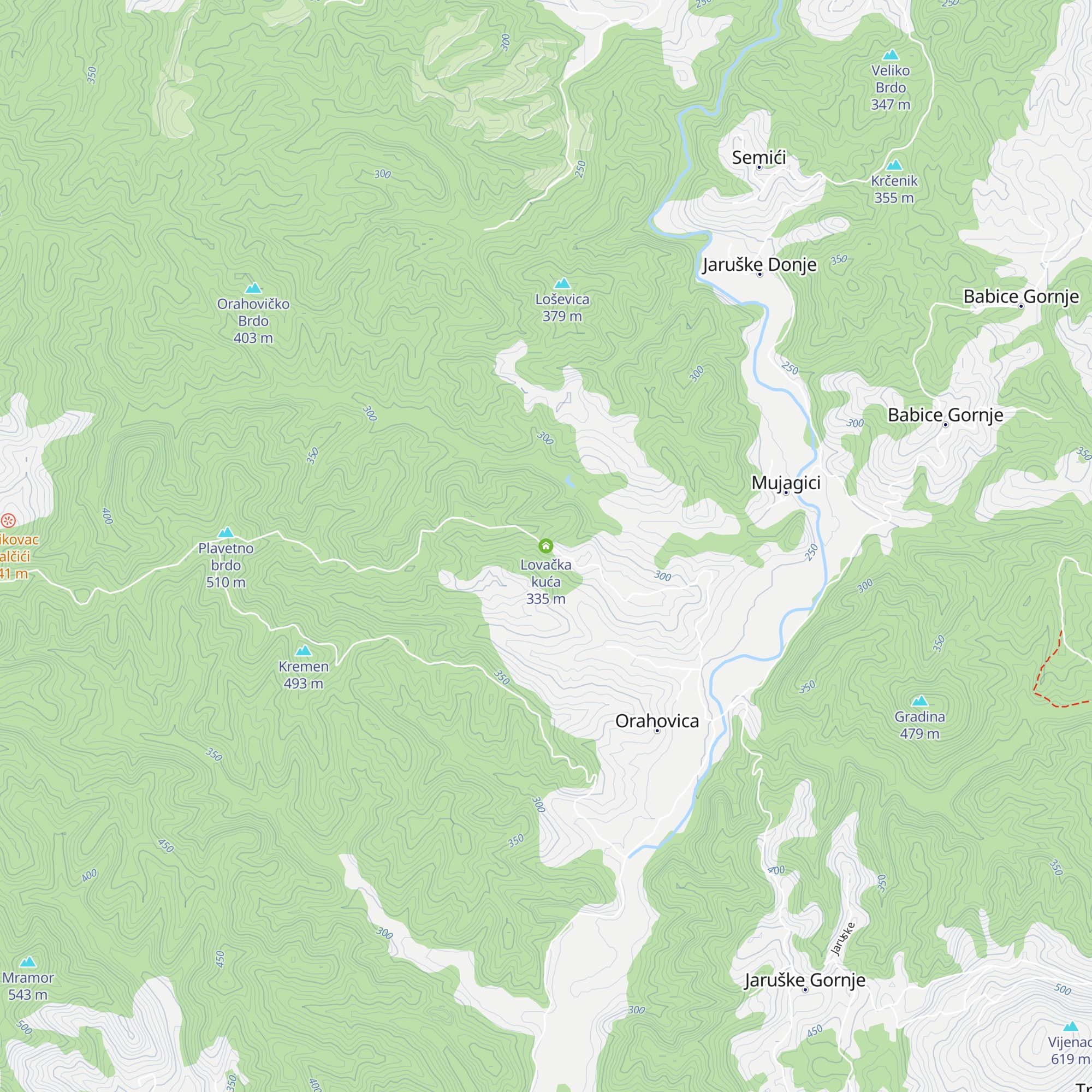Lovačka kuća map