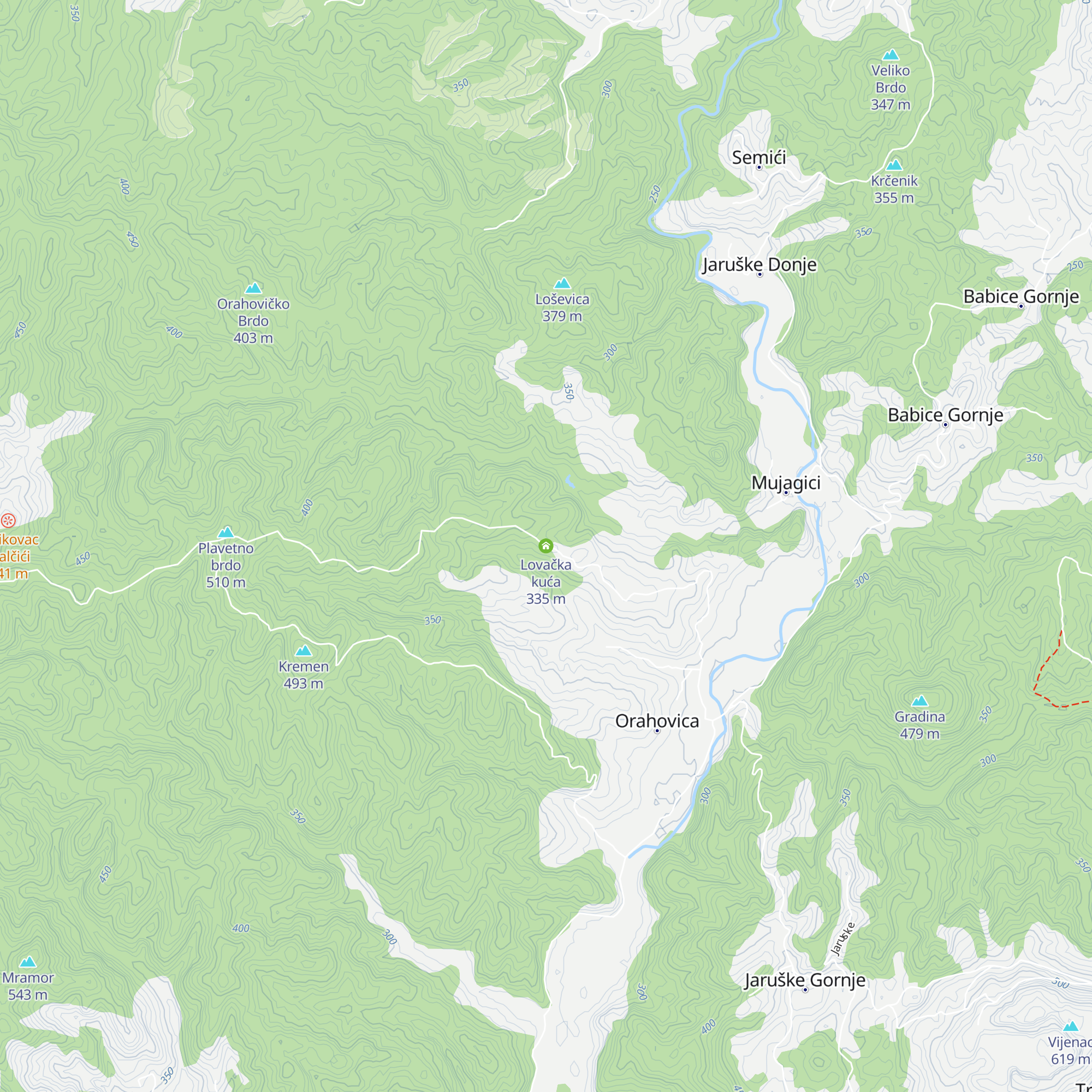 Lovačka kuća map