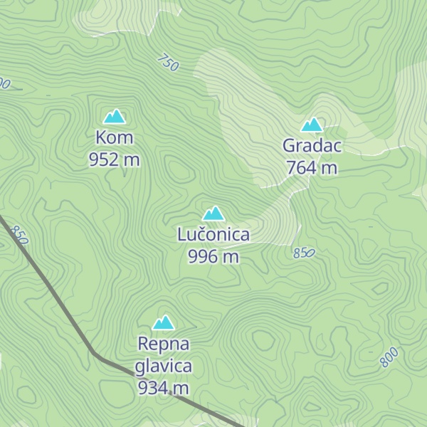 Map of Lučonica