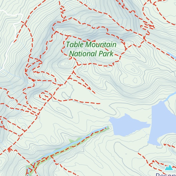 Map of MCSA Table Mountain Hut