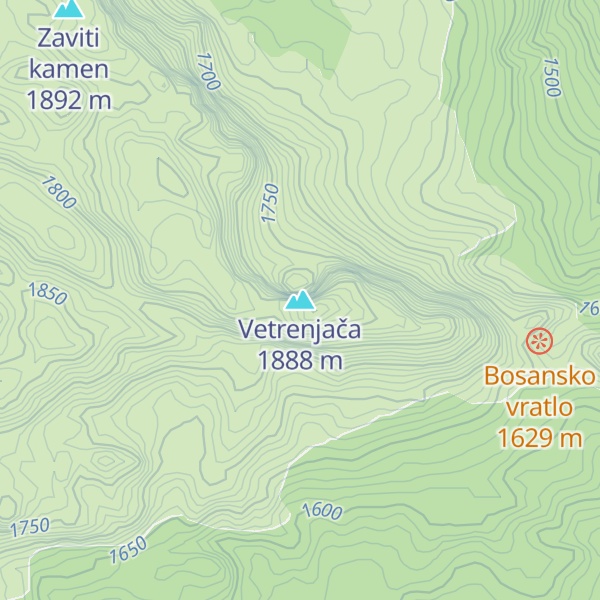 Map of Vetrenjača