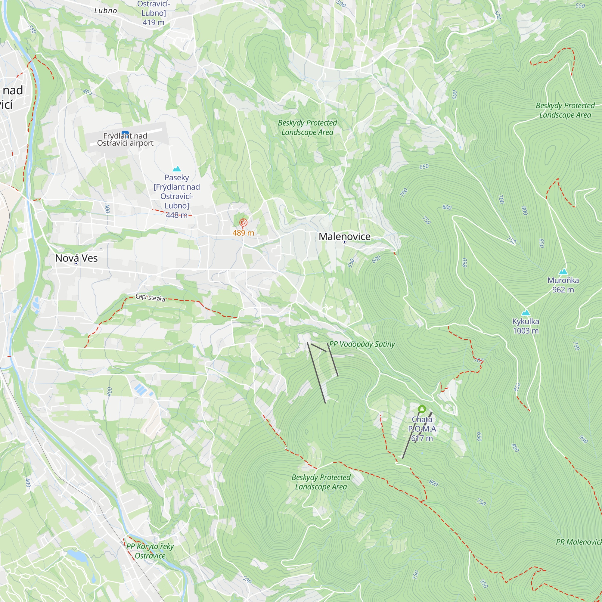 Rajská bouda map