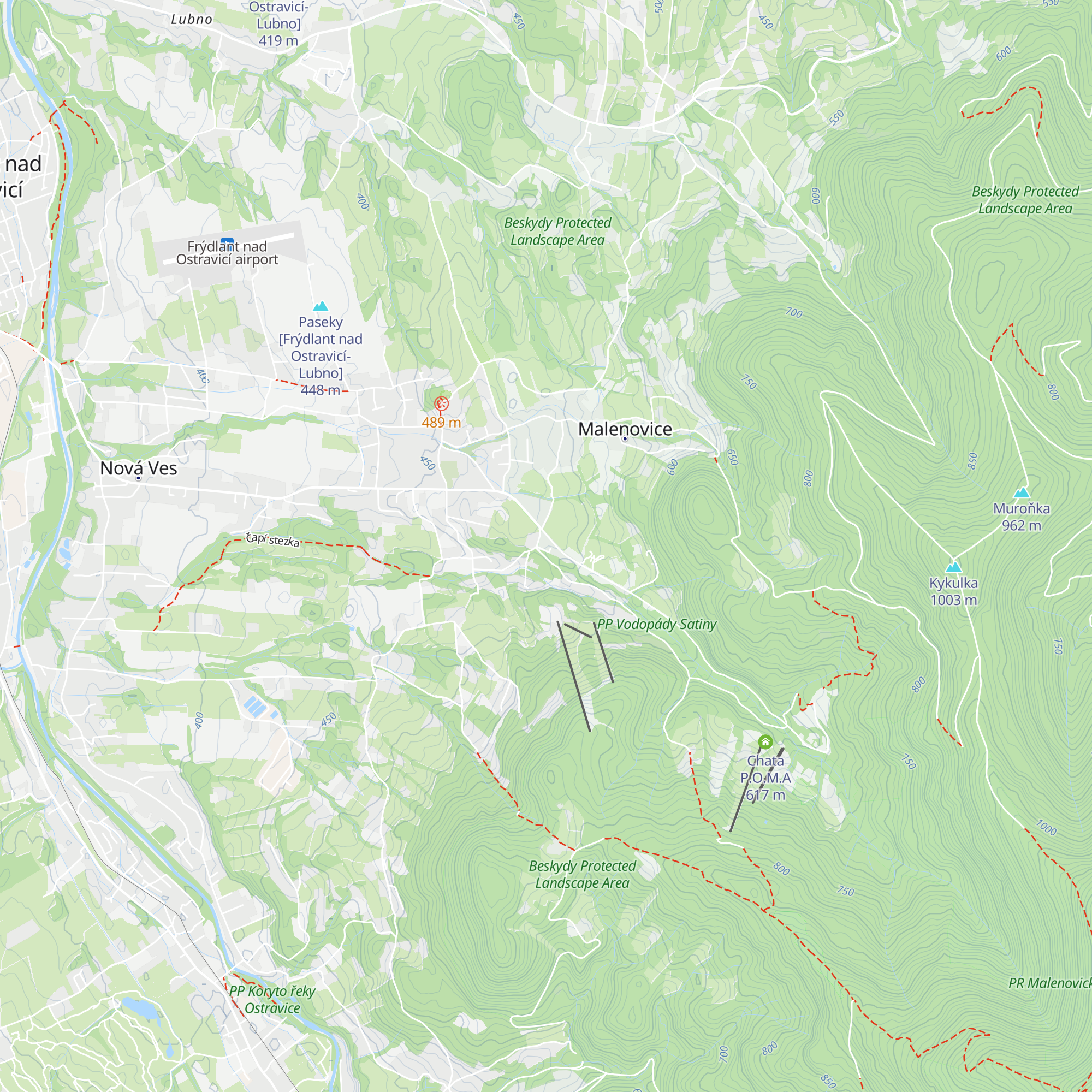 Rajská bouda map