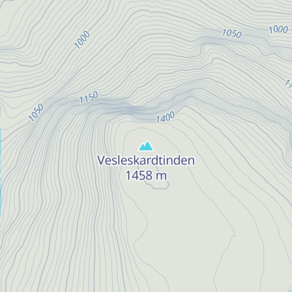 Map of Vesleskardtinden