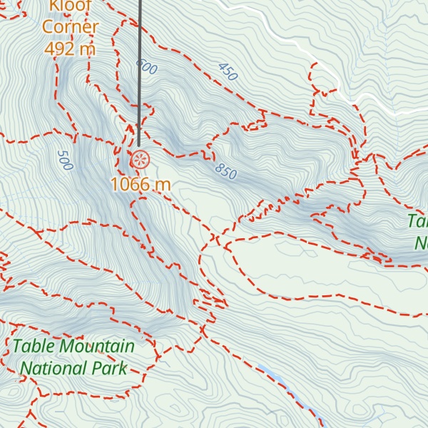 Map of Fountain Peak