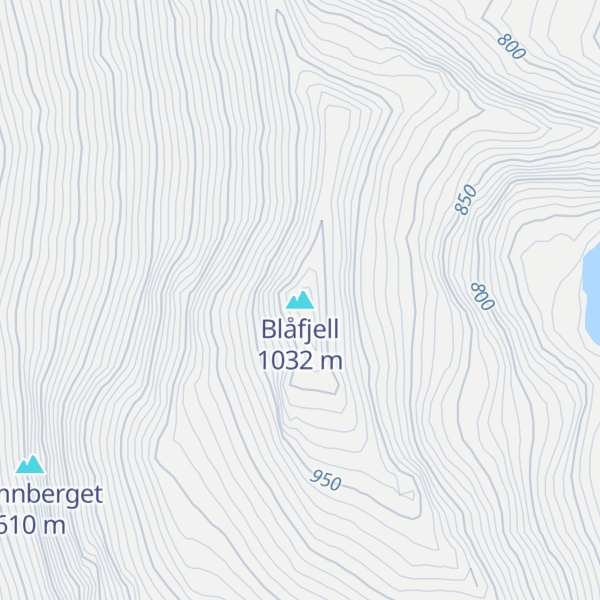 Map of Blåfjell