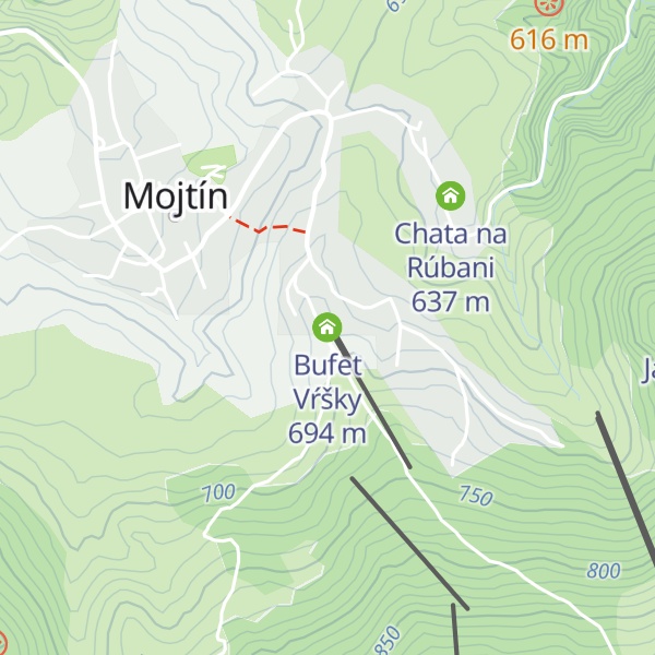 Map of Bufet Vŕšky