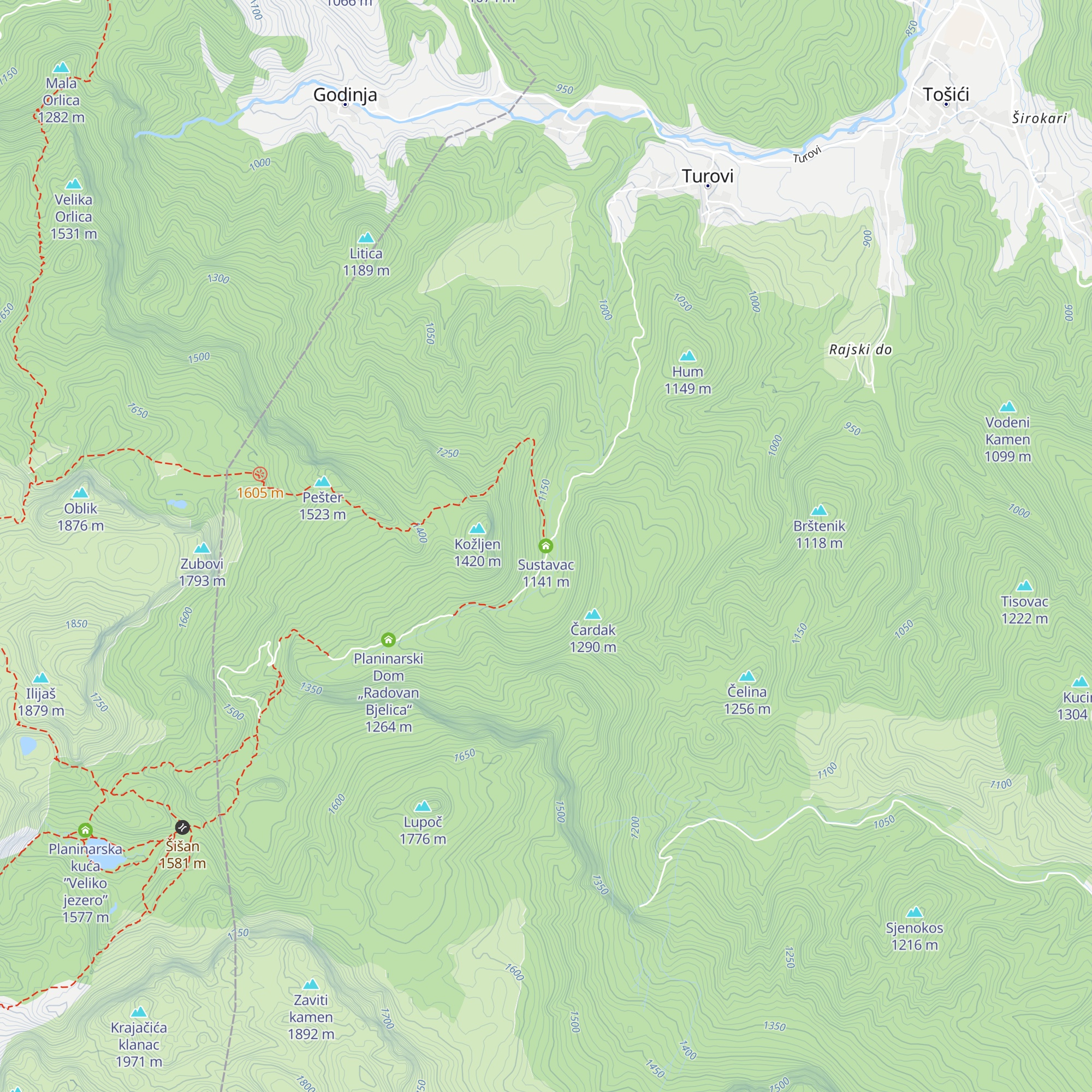 Sustavac map